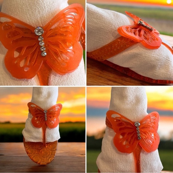 Coach Beautiful Pasarella Butterfly Sandals - Picture 16 of 17